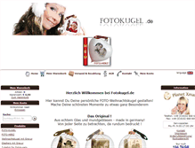 Tablet Screenshot of fotokugel.de